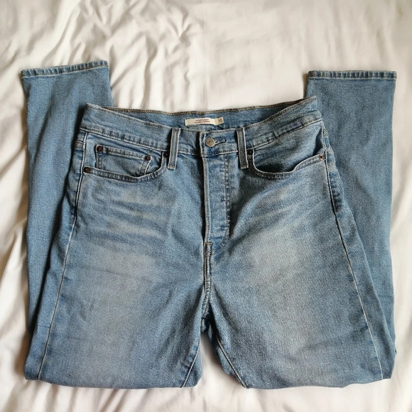 Levi's Wedgie Skinny Jeans in Arctic Freeze High Rise Button Fly Ankle 30 (10) - Picture 5 of 16